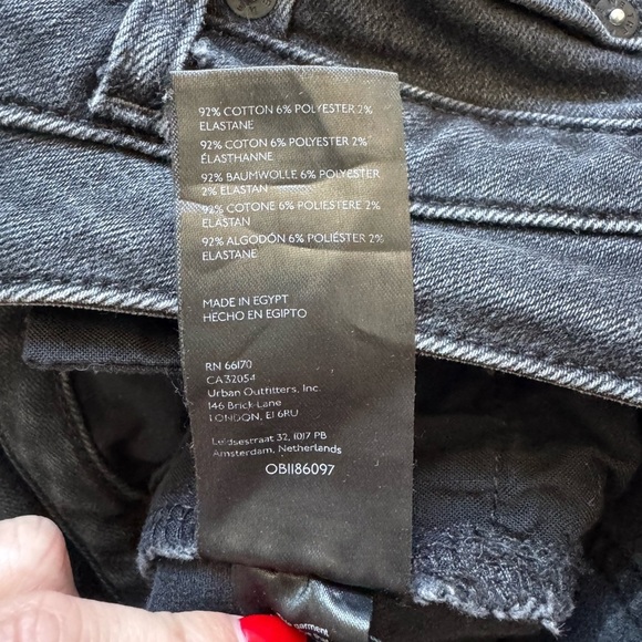 Women's Free People We The Free Black Denim Shorts summer Beach Y2K Size 28 - Picture 6 of 6